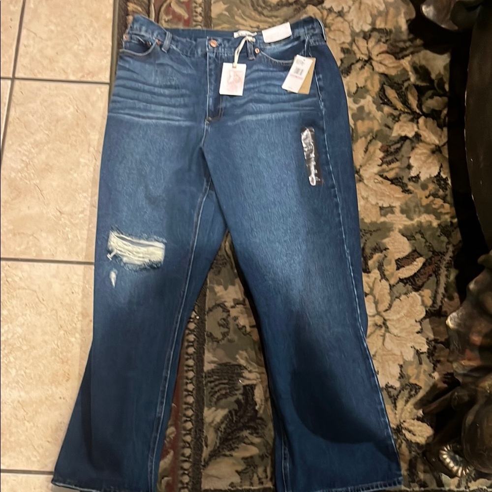 Jessica Simpson Blue Flare Wide Leg Jeans